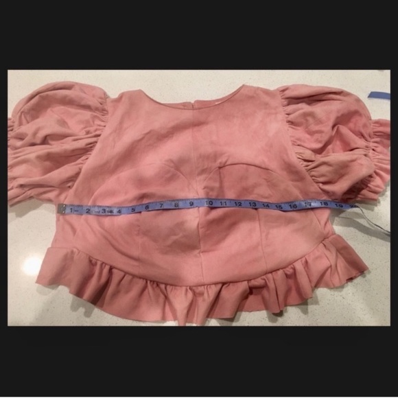 Free People x Mangrami 💕 crop top suede bustier - Picture 6 of 8